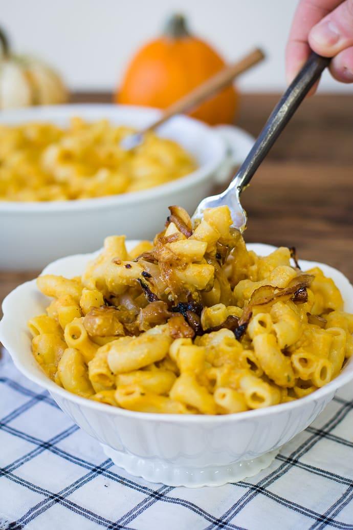 Pumpkin & Goat Cheese Macaroni at Home