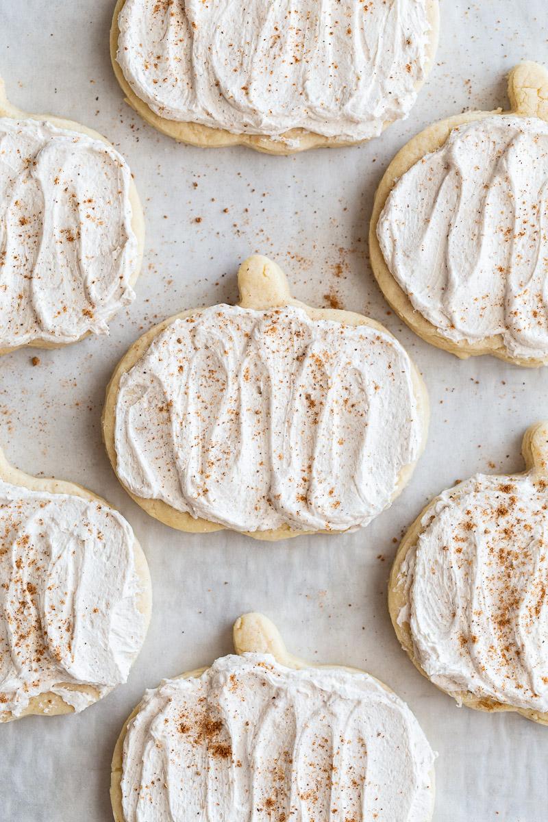 Pumpkin Sugar Cookies (Vegan) at Home
