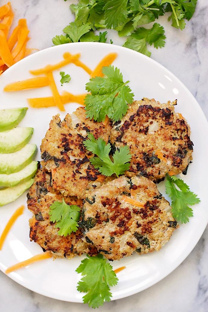 Quinoa, Turkey, and Veggie Patties at Home