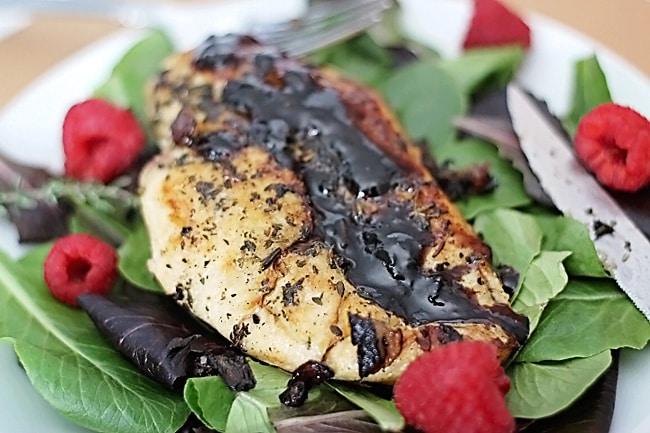 Raspberry Chicken on the Stove
