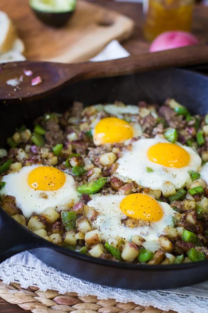Red Potato Skillet Hash at Home