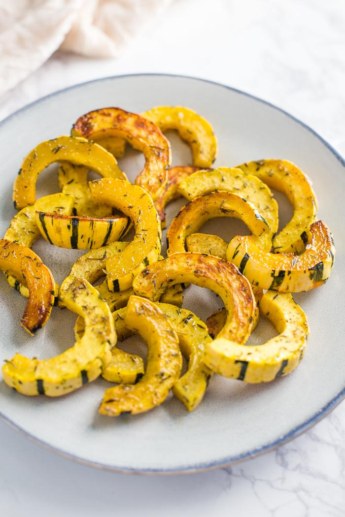 Roasted Delicata Squash 2 Ways for the Table