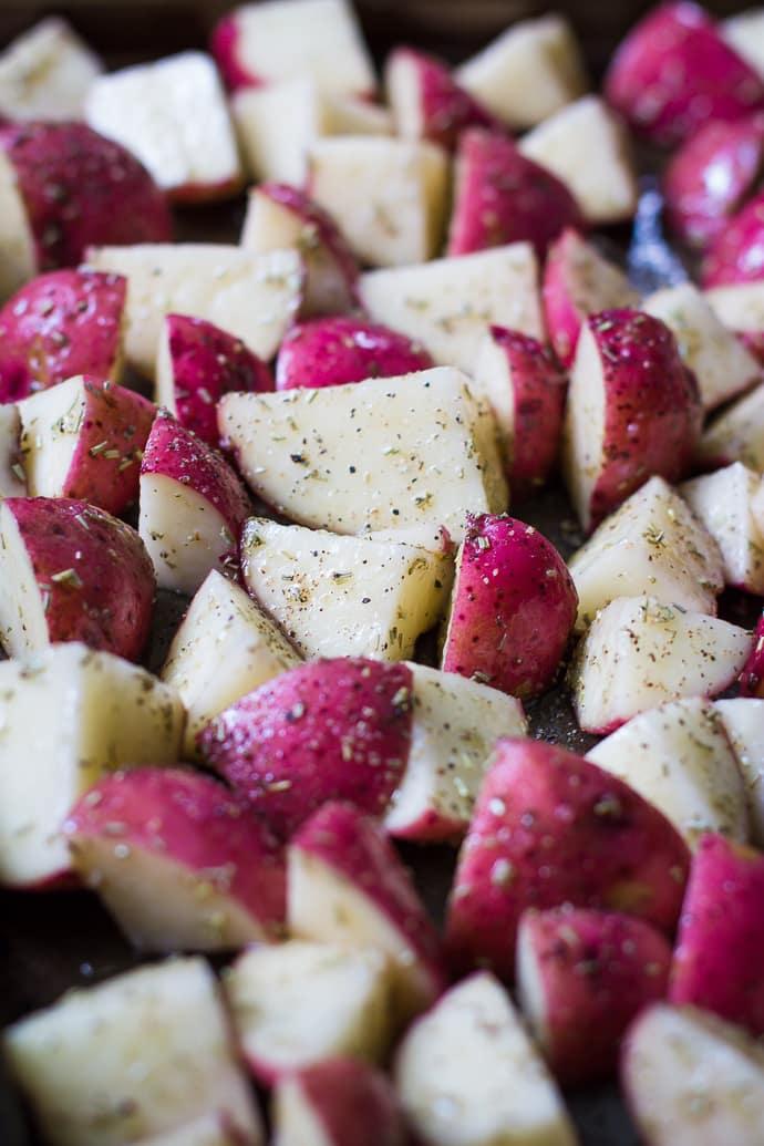 Roasted Rosemary Red Potatoes for the Table