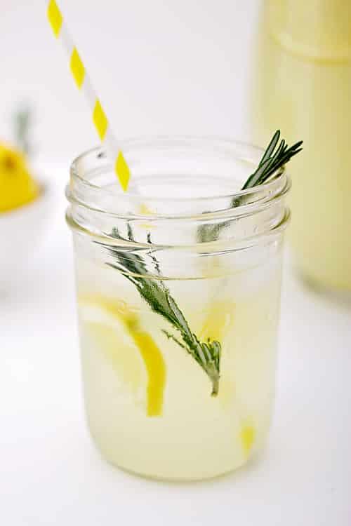 Rosemary Infused Lemonade for the Table