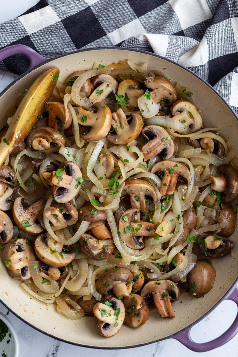 Sautéed Mushrooms and Onions from the Pantry