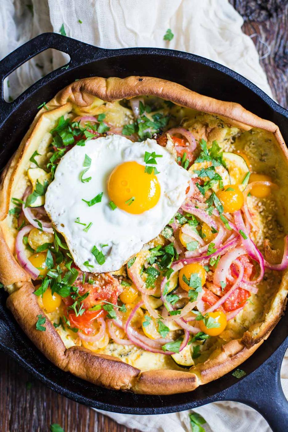 Savory Dutch Baby on the Stove