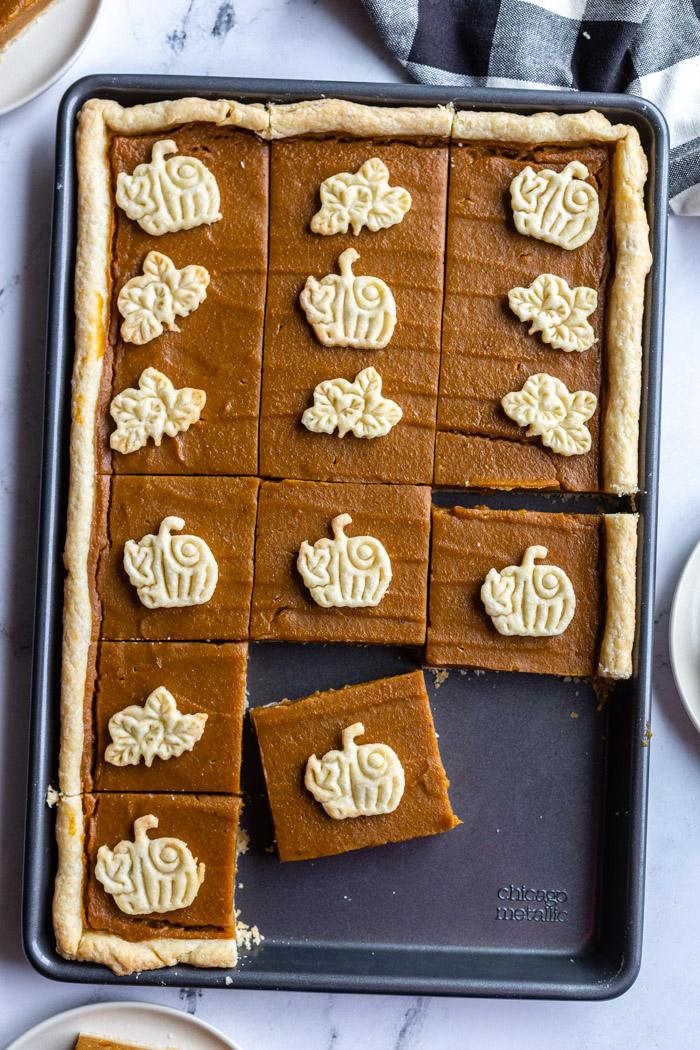 Sheet Pan Pumpkin Pie from the Pantry