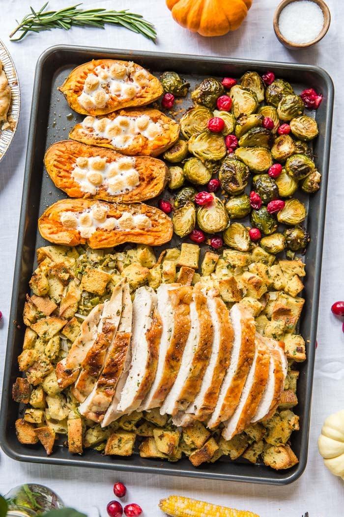 Sheet Pan Thanksgiving Dinner for 2 for the Table