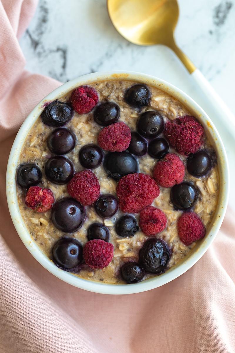 Single Serve Protein Baked Oats from the Pantry
