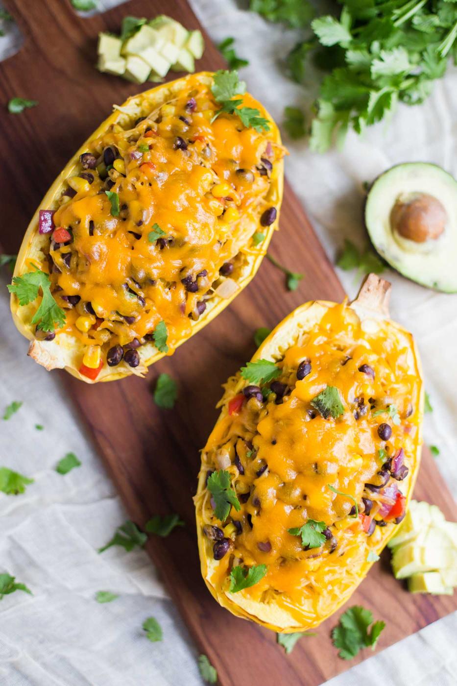Spaghetti Squash Burrito Bowls for the Table