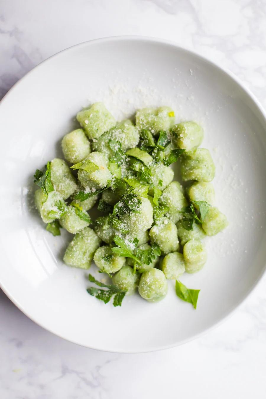 Spinach Gnocchi on the Stove