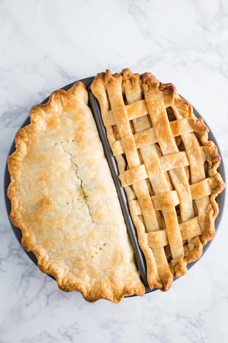 Split Decision Pie Pan: Dinner and Dessert at Home