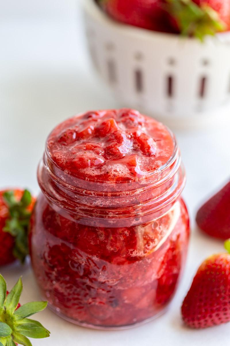 Strawberry Compote at Home