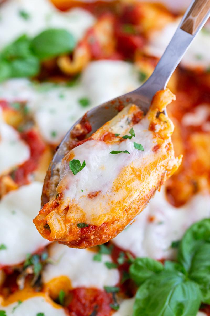 Spinach and Ricotta Stuffed Shells from the Pantry