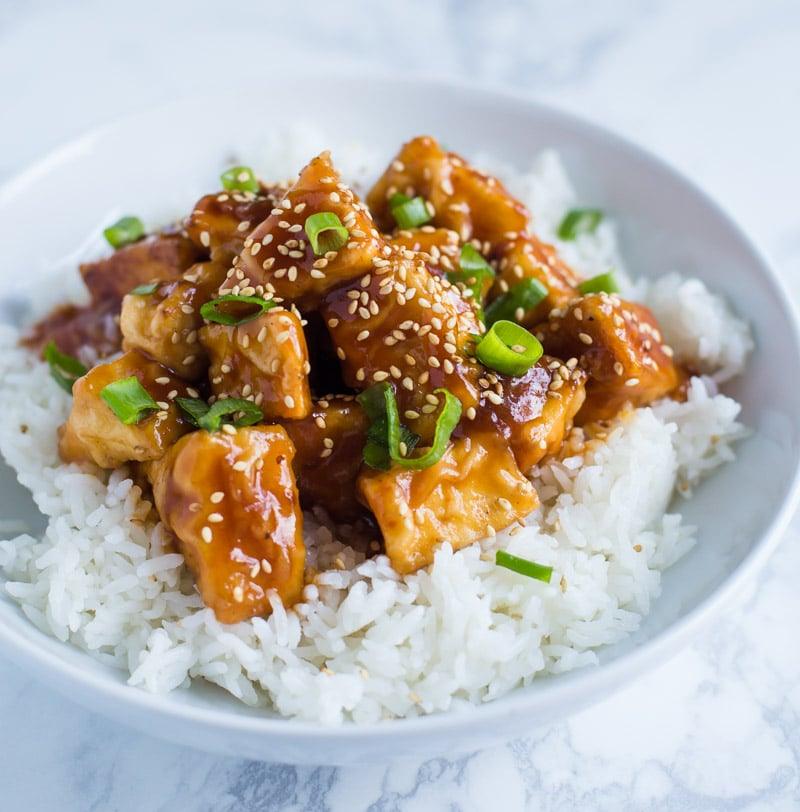 Sweet and Sour Tofu on the Stove