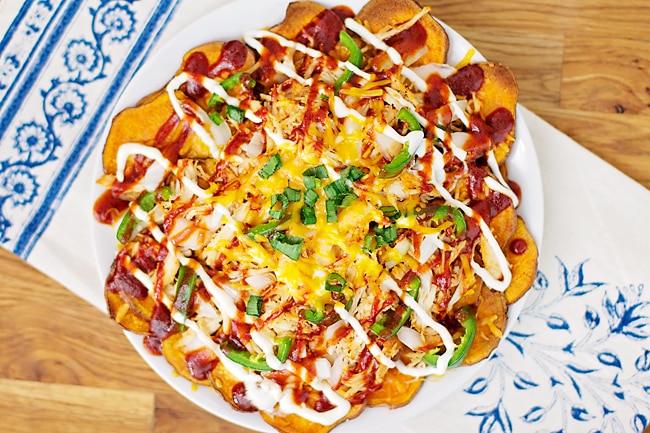 Sweet Potato BBQ Nachos from the Pantry