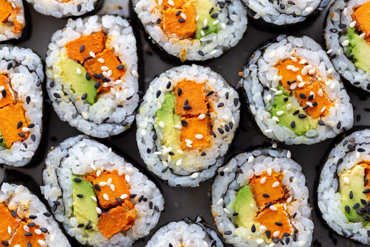 Sweet Potato Roll Sushi at Home