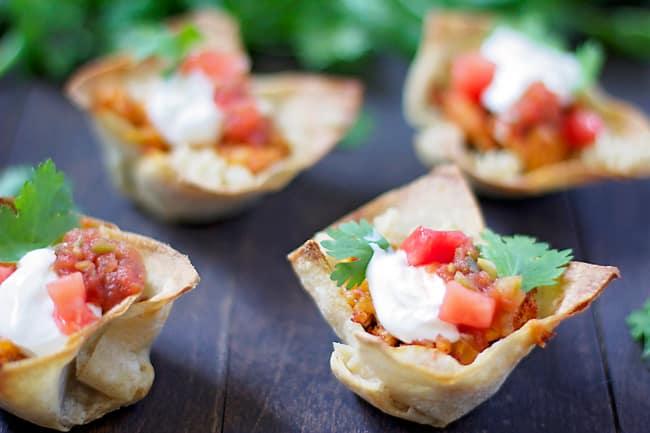 Taco Salad ‘Cupcakes’ at Home