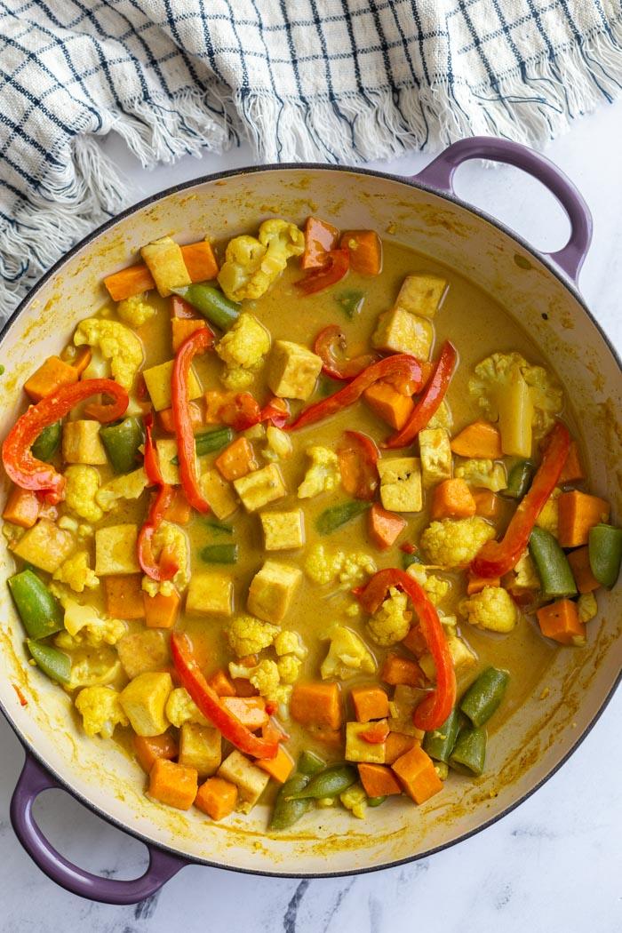 Tofu Coconut Curry for the Table