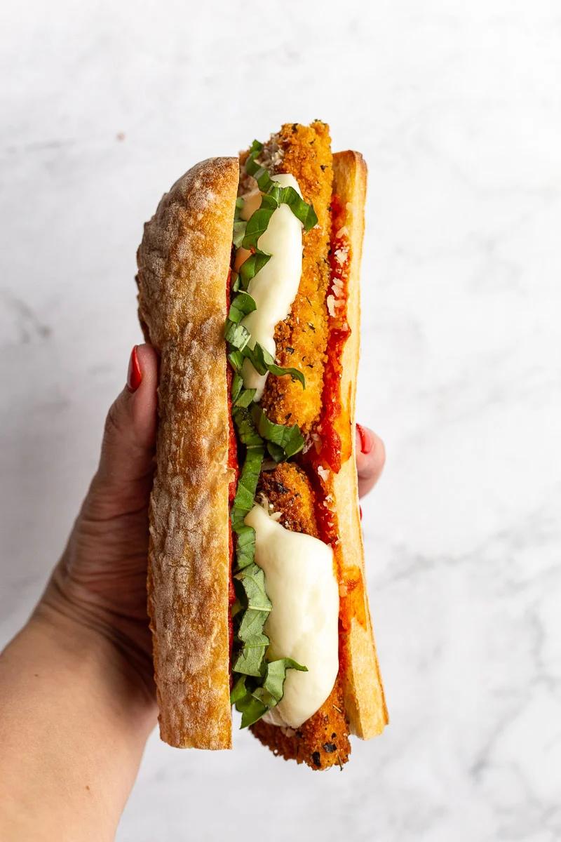 Tofu Parmesan Sandwiches from the Pantry