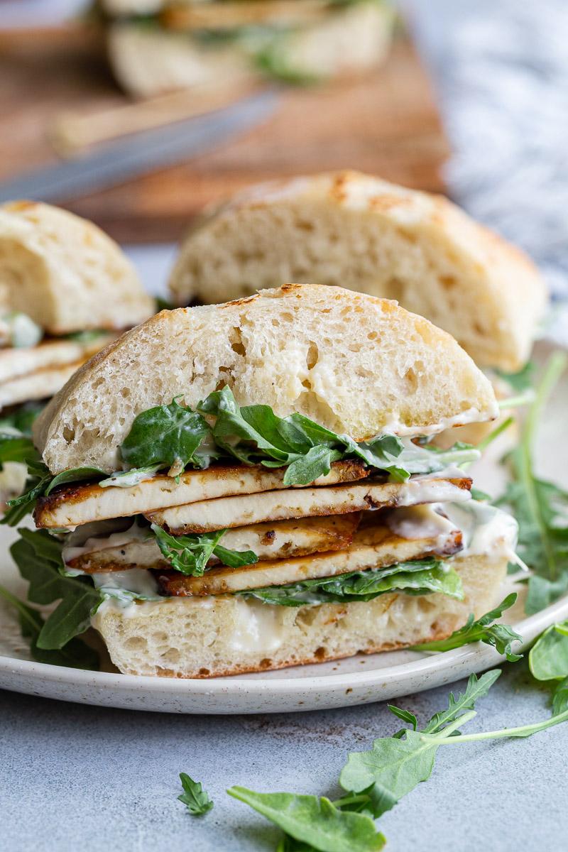 Balsamic Tofu Sandwich on the Stove