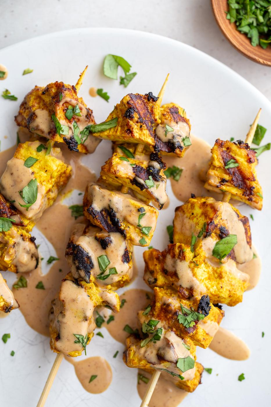 Tofu Satay plus Peanut Sauce