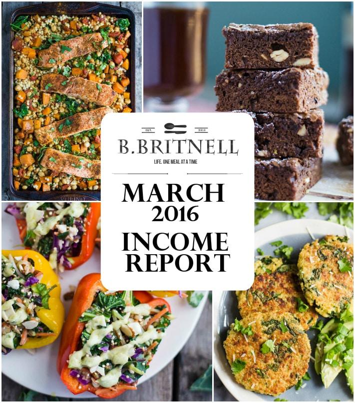 Traffic & Income Report: March 2016 for the Table