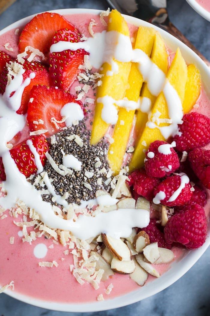 Tropical Berry Smoothie Bowl at Home