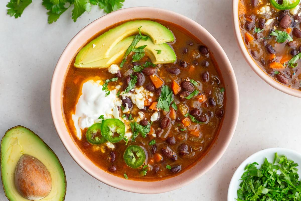 Short & Straightforward Black Bean Soup on the Stove