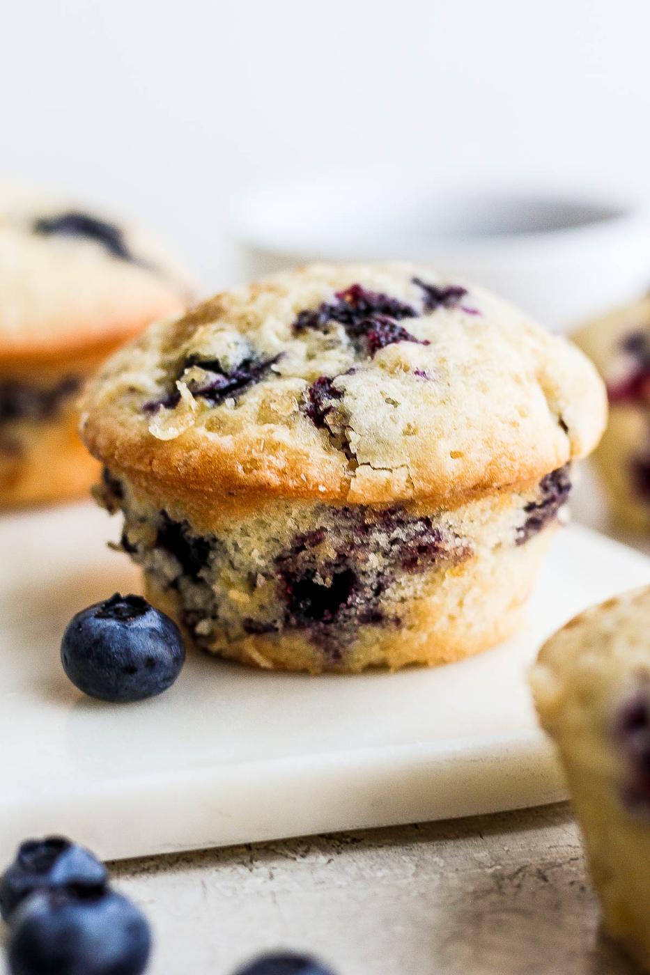 Vegan Blueberry Muffins on the Stove