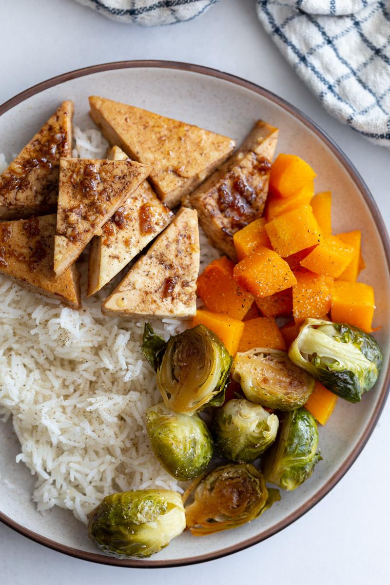 Sheet Pan Balsamic Tofu & Veggies from the Pantry