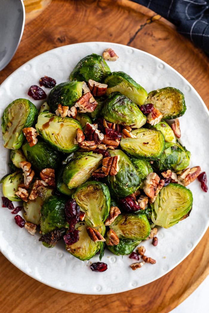 Unfussy Cranberry Brussel Sprouts for the Table