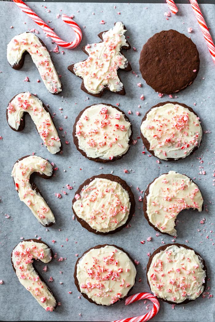 Chocolate Peppermint Cookies (V + GF) for the Table