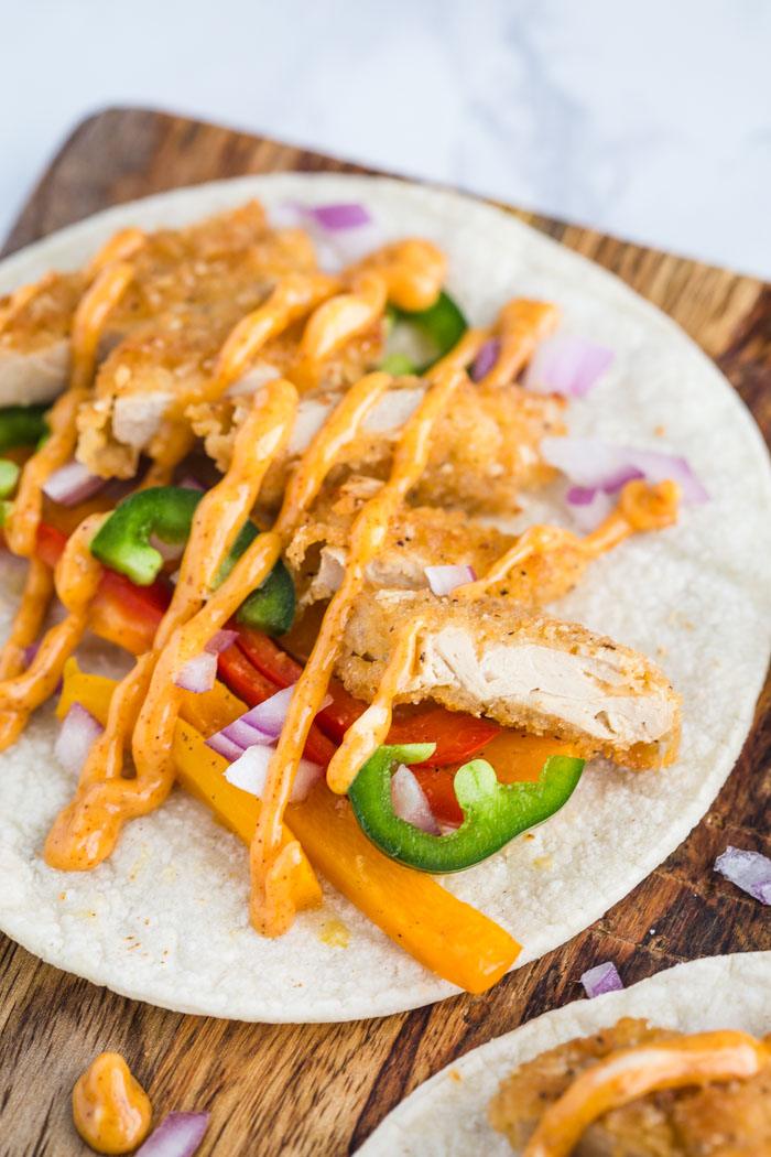 Vegan Crispy Chick’n Tacos from the Pantry