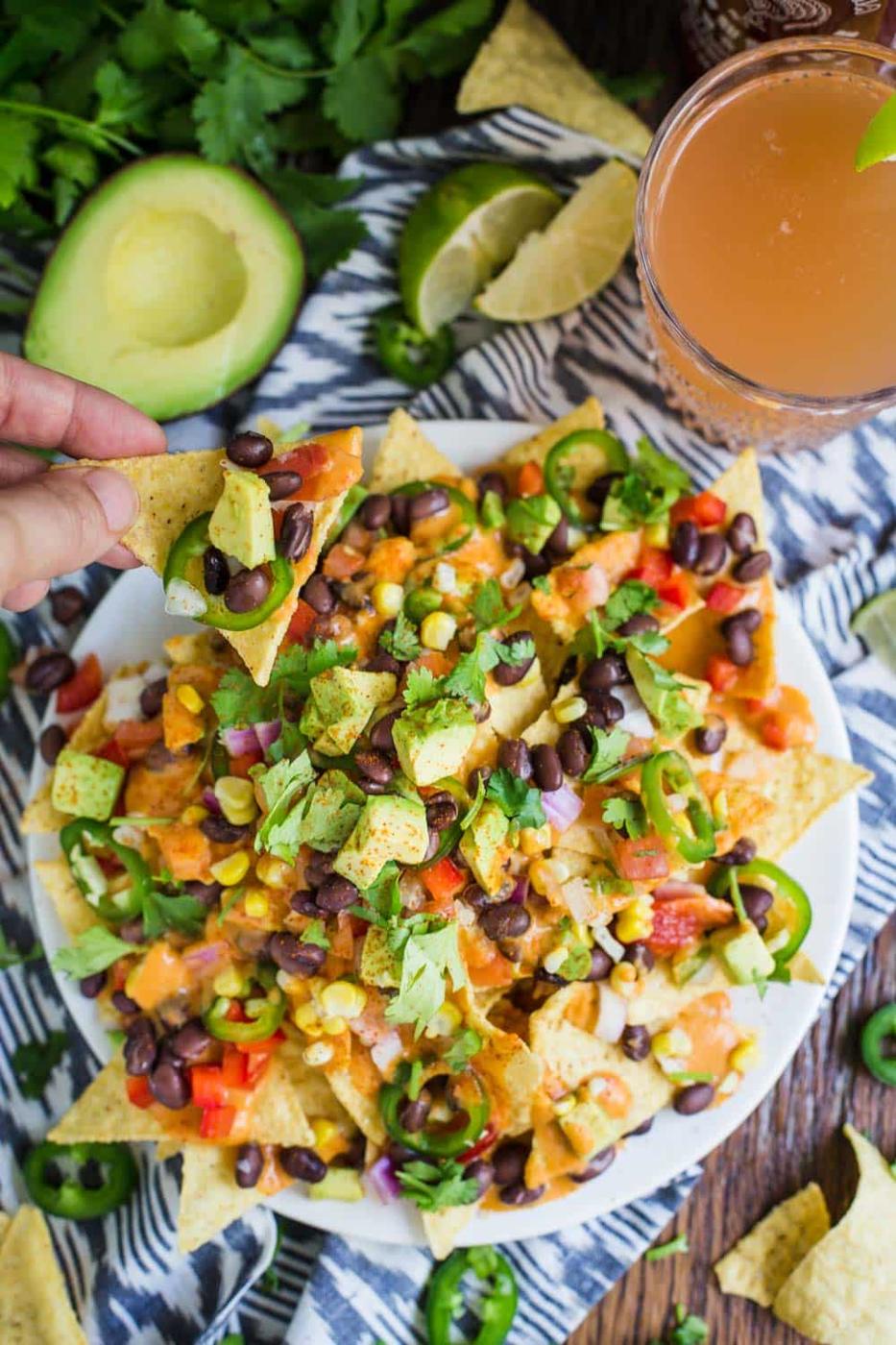 LOADED Vegan Nachos at Home