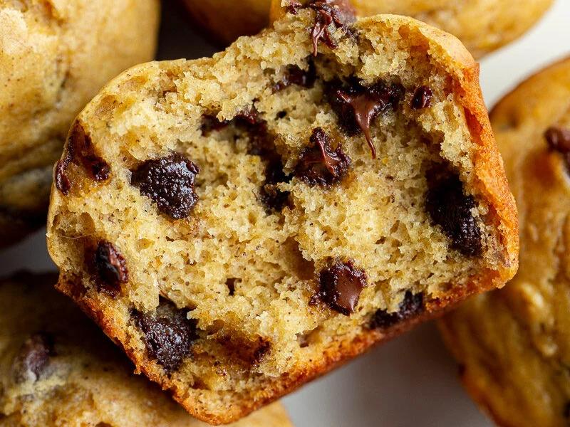 Chocolate Chip Vegan Muffins (with Banana) for the Table
