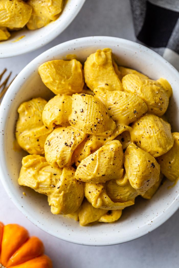 Pumpkin Mac & Cheese on the Stove