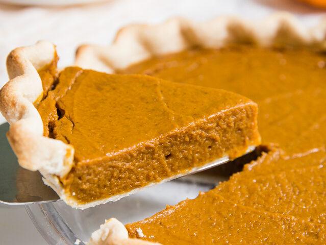 The GO-TO Vegan Pumpkin Pie on the Stove
