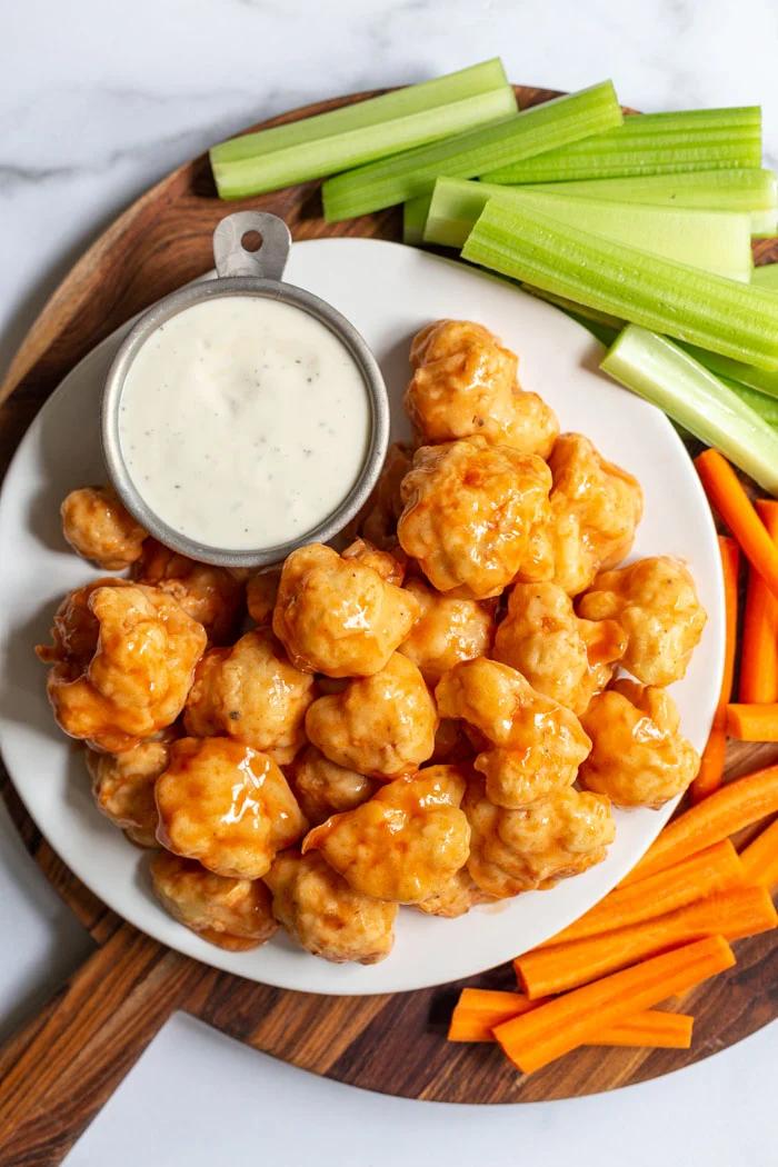 Cauliflower Buffalo Wings on the Stove