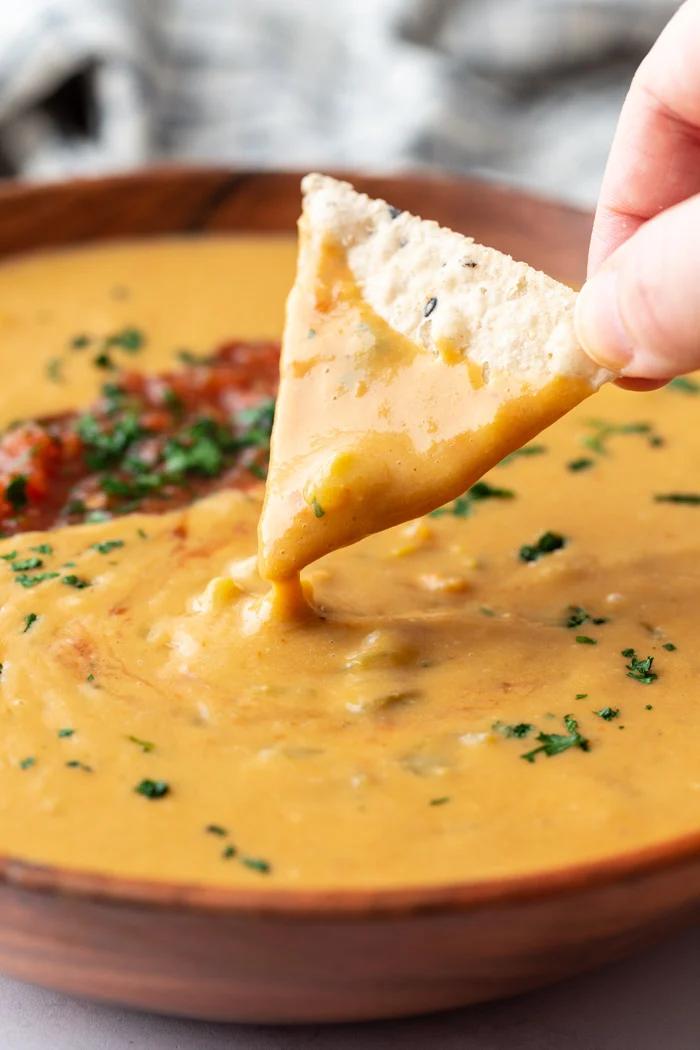 Vegan Salsa Con Queso for the Table