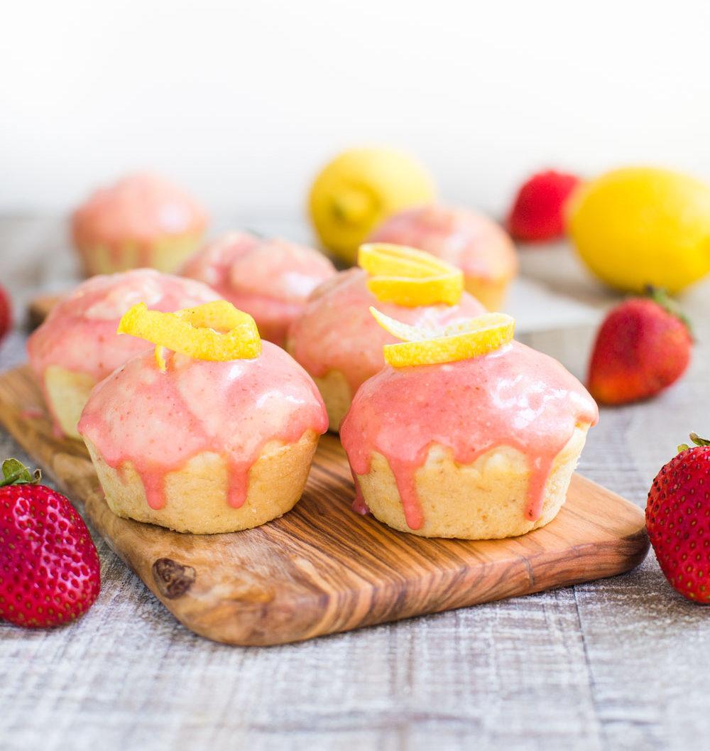 Vegan Strawberry Lemonade Muffins for the Table