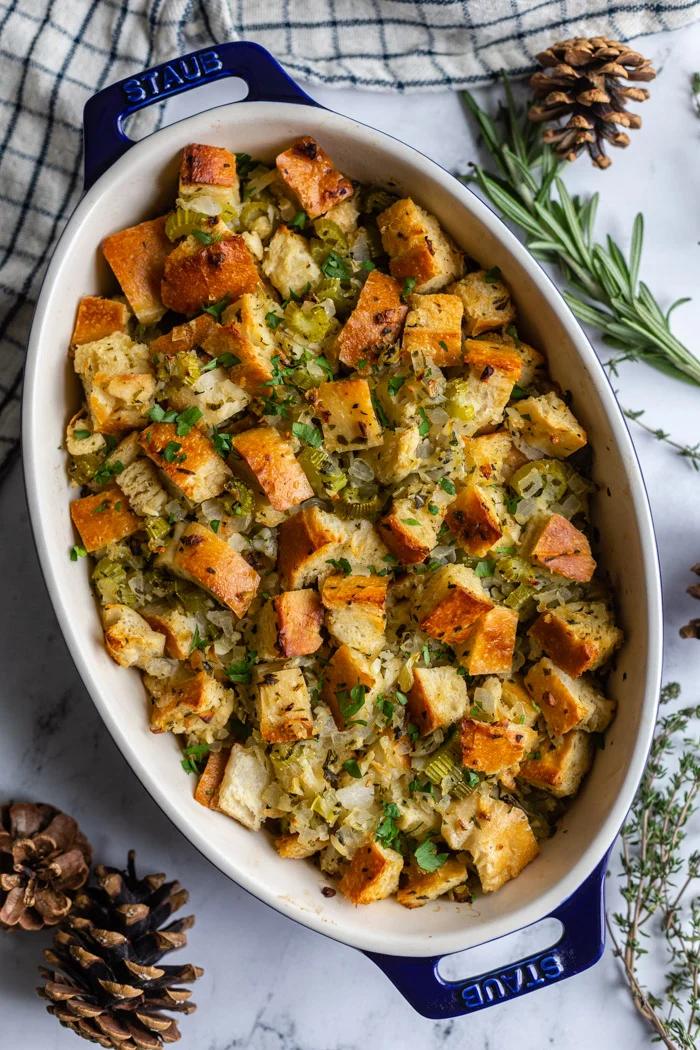 Unfussy Vegan Stuffing for the Table