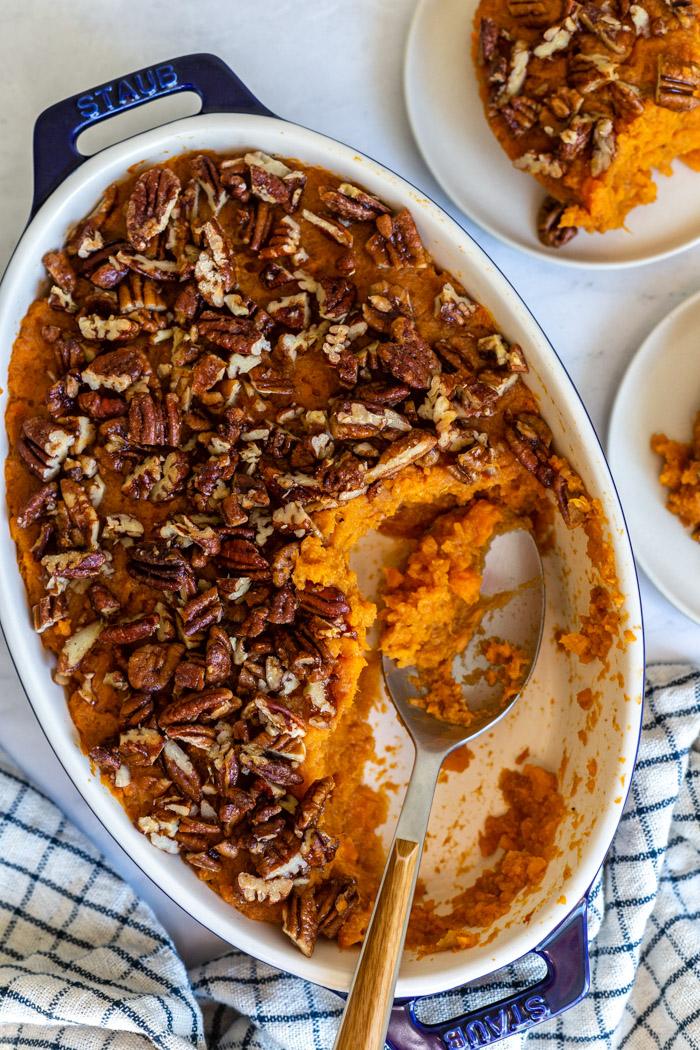 Vegan Sweet Potato Casserole on the Stove