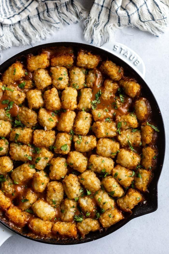 Vegan Tater Tot Casserole from the Pantry