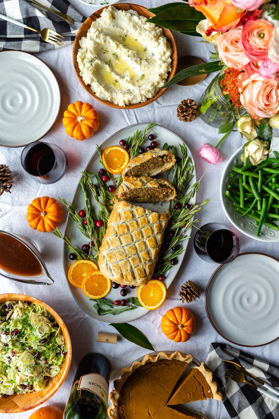 Vegan Thanksgiving Dinner Meal Plan for the Table