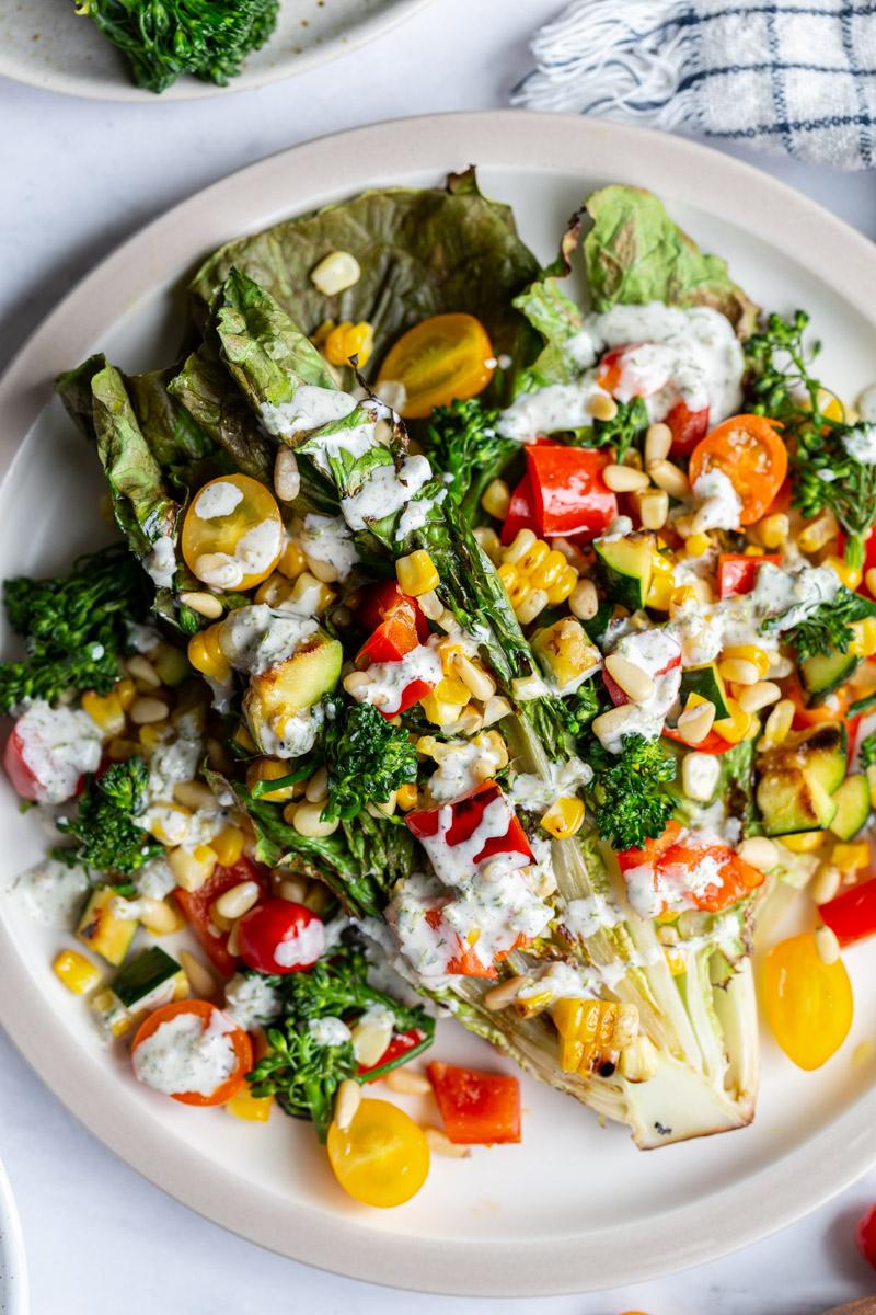 Straightforward Grilled Salad at Home