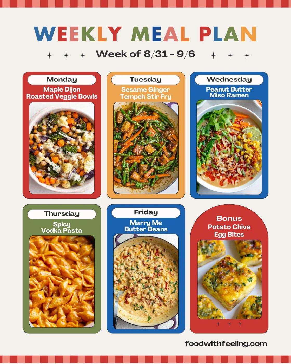 Vegetarian Meal Plan #21 on the Stove