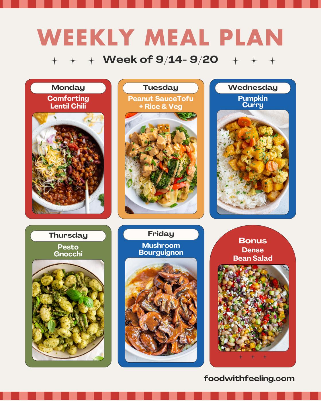 Vegetarian Meal Plan #22 at Home