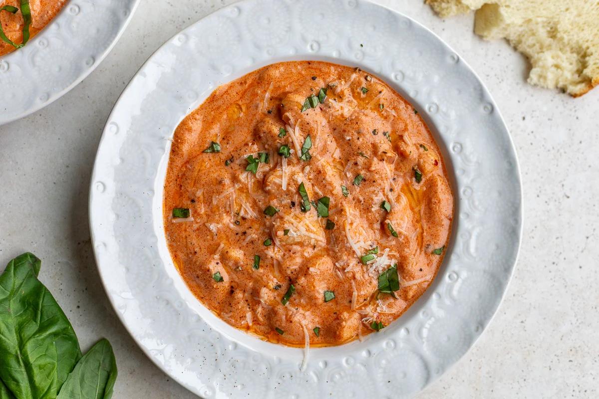 Vodka Sauce Creamy Butter Beans on the Stove