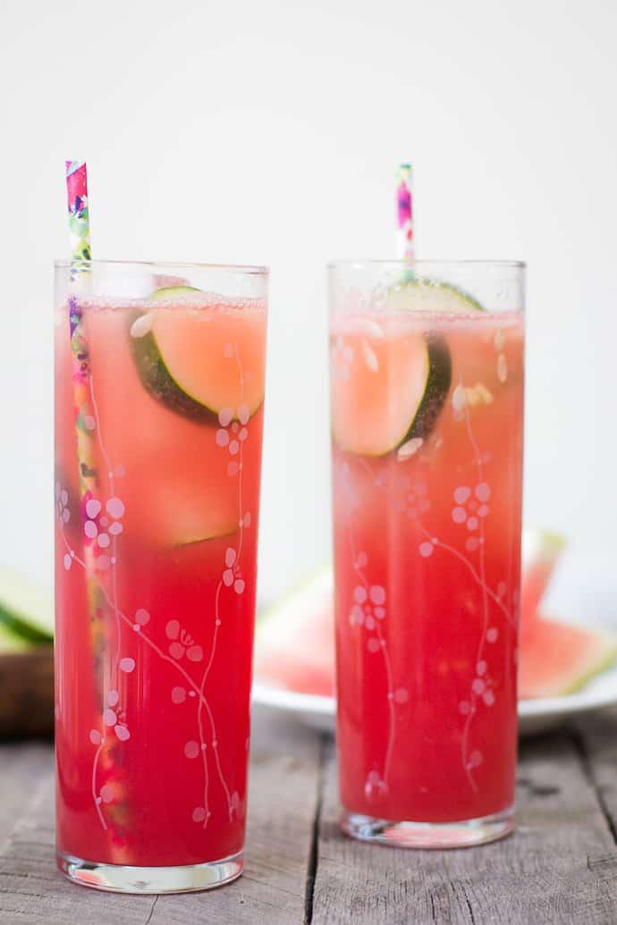 Watermelon Cucumber Cocktail for the Table